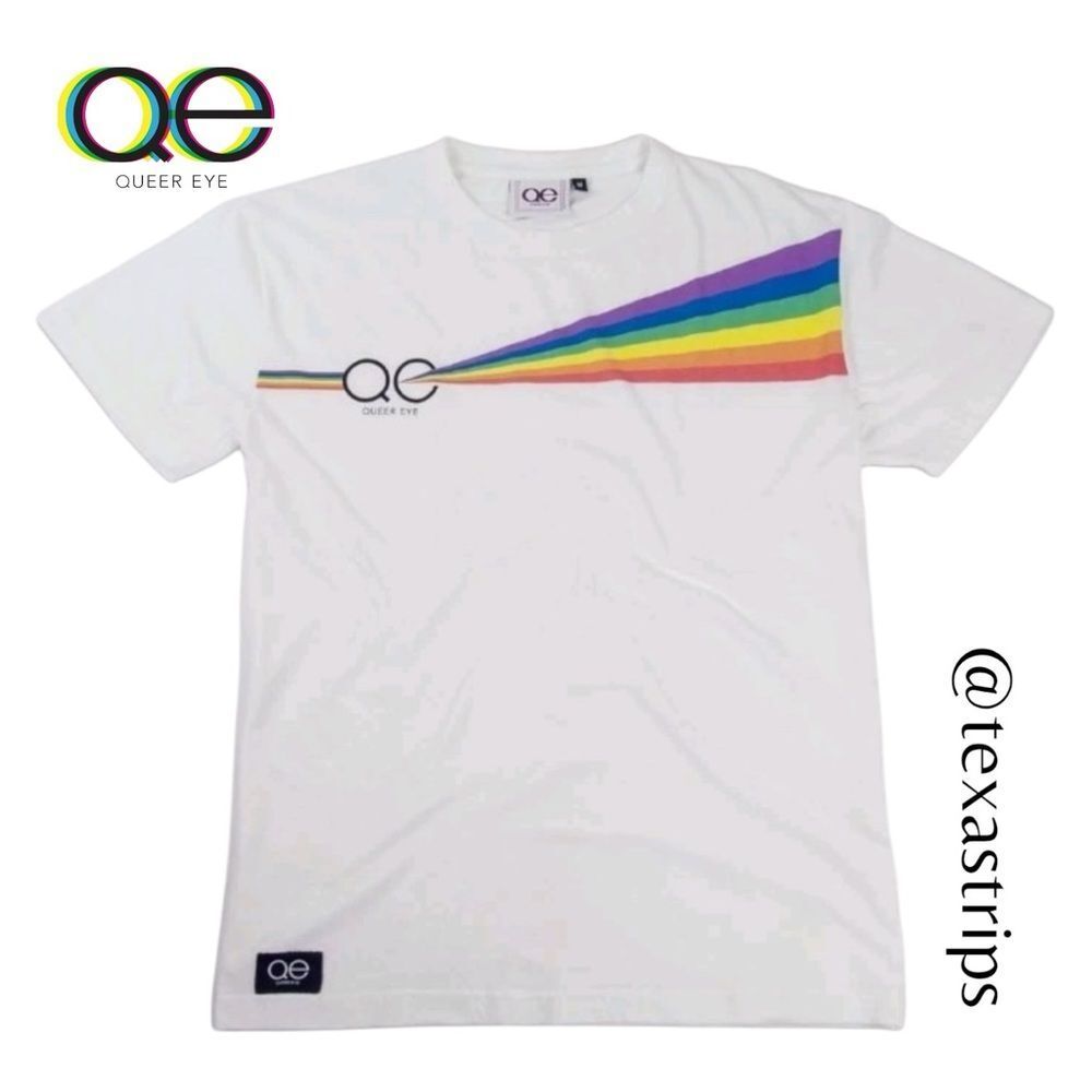 NWT Queer Eye White Prism Men's Tee T-Shirt Shirt M